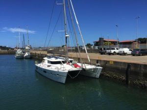 knysan 500 yacht arrives in Richards bay