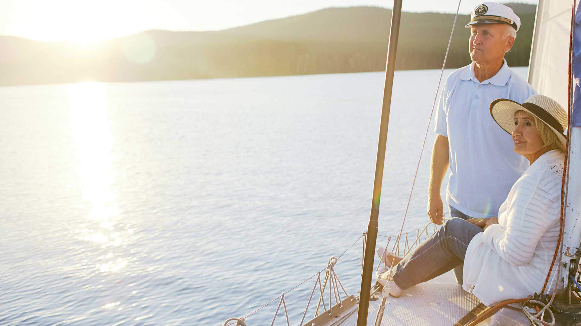 Couple on a yacht